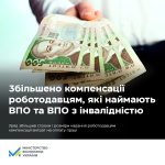 Уряд збільшив компенсації роботодавцям за працевла...