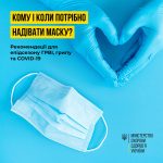 Кому і коли потрібно надівати медичну маску