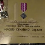 Воїна з Жовкви Володимира Томака нагородили почесною відзнакою Міністра Оборони України «10 років сумлінної служби»