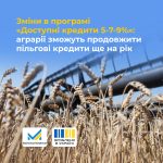 Зміни в програмі «Доступні кредити 5-7-9%»