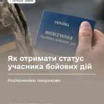 Як отримати статус учасника бойових дій