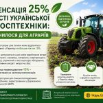 Компенсація 25% вартості української сільгосптехніки: що змінилося для аграріїв